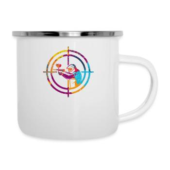 Paintball Crosshairs Paintballing Player Objective - Camper Mug - white - Right