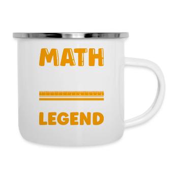 Mathelehrer Spruch Mathematiker - Emaille-Tasse - Weiß - Rechts