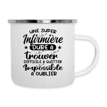 Une Super Infirmière Cadeau Femme Humour - Tasse émaillée - blanc - Droite