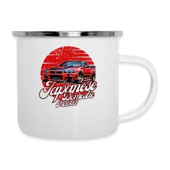 Jdm / Tuning / Turbocompresseur / Jantes / Chiptuning - Tasse émaillée - blanc - Droite
