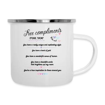 Free Compliments - for you <3 - Camper Mug - white - Right