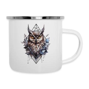 Owl Geometric - Camper Mug - white - Right