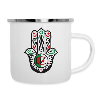 1 2 3 viva l Algeria hand of fatma - Camper Mug - white - Right