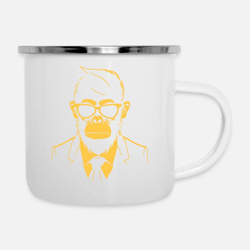 Celebrate Monkey Suit - Camper Mug - white