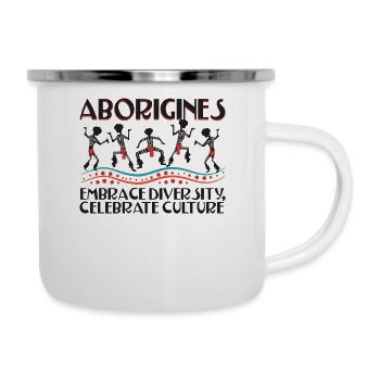 Aboriginal Embrace Diversity - Camper Mug - white - Right