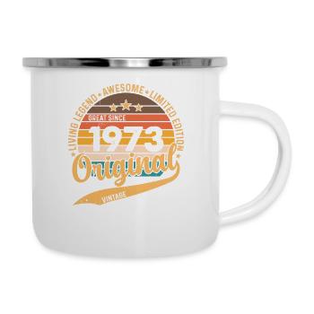 Vintage Birthday 1973 - Camper Mug - white - Right
