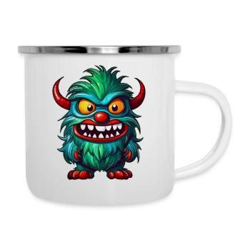 Monstre laid - Tasse émaillée - blanc - Droite