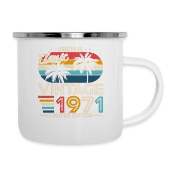 Vintage 1971 Birthday - Camper Mug - white - Right