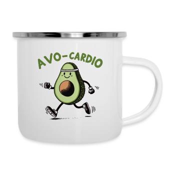 Running avocado, avo-cardio - Camper Mug - white - Right