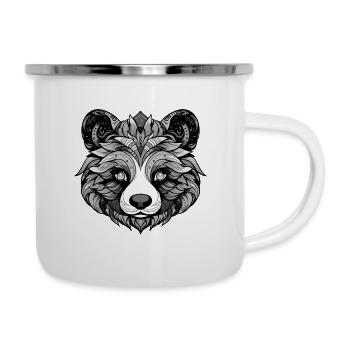 Panda Portrait Head Animal - Camper Mug - white - Right