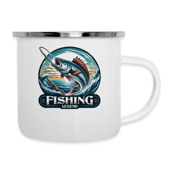 Epic Fishing Legend: Mythical Sea Adventure Design - Camper Mug - white - Right