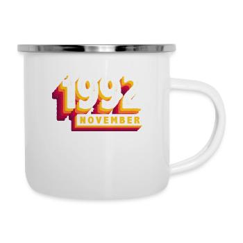 Novembre 1992 31 ans Homme Femme Anniversaire - Tasse émaillée - blanc - Droite