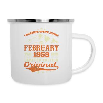 Birthday Gift 65 years born in February 1959 - Camper Mug - white - Right