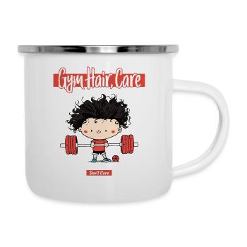 Charme d’entraînement sans soucis - Tasse émaillée - blanc - Droite