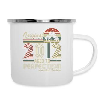 Original 2012 Vintage Vintage Anniversaire Rétro - Tasse émaillée - blanc - Droite