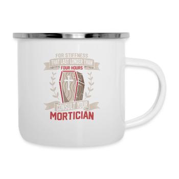Consult Your Mortician Coffin Mortuary - Camper Mug - white - Right
