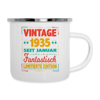 January 1935 Vintage Fantastic 89 Years Man - Camper Mug - white - Right