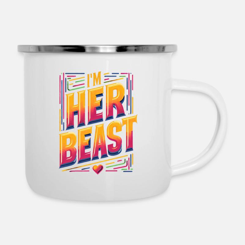 Je suis sa bête 7 - Tasse émaillée - blanc
