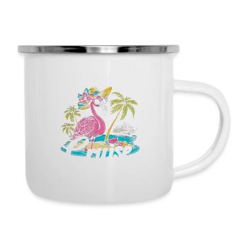 Friends Cruise 2025 - Emaille-Tasse - Weiß - Rechts