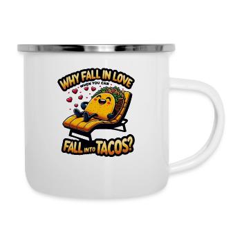 Tako Deck Chair Tacos Instead of Love - Camper Mug - white - Right