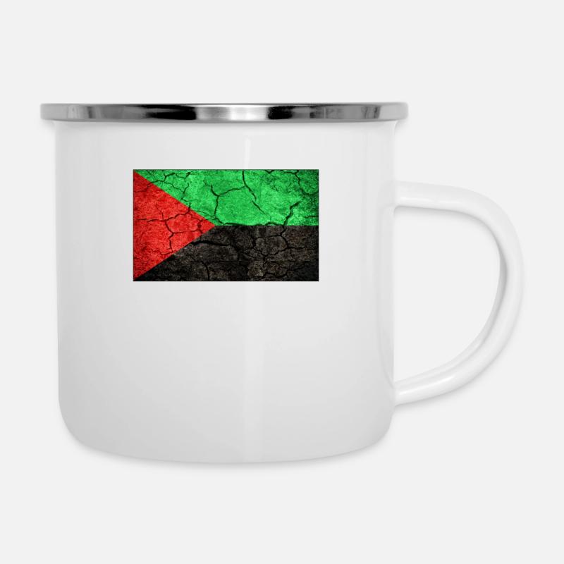 Solide Drapeau De La Martinique Terre Des Ancêtres - Tasse émaillée - blanc