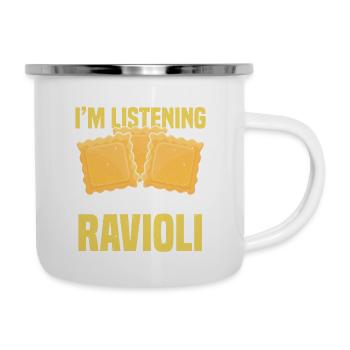 RAVIOLI 8 - Tasse émaillée - blanc - Droite