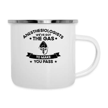 Ich Habe Gas Bekommen, Damit Sie CRNA Bestehen - Emaille-Tasse - Weiß - Rechts