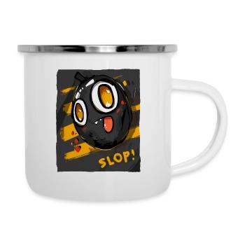 Bombe de dessin animé Slop drôle - Tasse émaillée - blanc - Droite