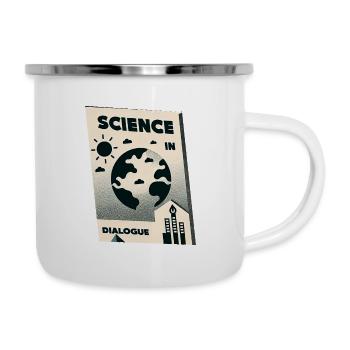 La science en dialogue - Tasse émaillée - blanc - Droite