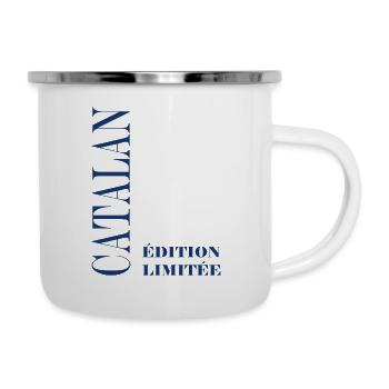 catalan - Tasse émaillée - blanc - Droite