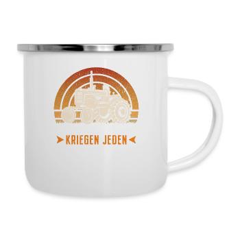 Déclaration du Village Dire du Fermier - Tasse émaillée - blanc - Droite