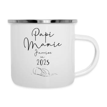 Annonce grossesse grand parents - Tasse émaillée - blanc - Droite