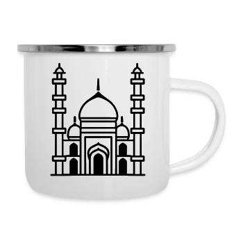 Moschee - Emaille-Tasse - Weiß - Rechts