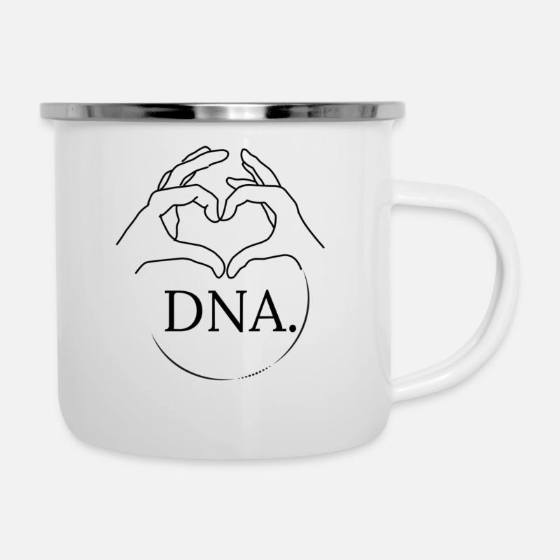 DNA 2 Mains - Tasse émaillée - blanc