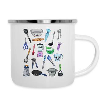 Lots of kawaii kitchen appliances - Camper Mug - white - Right