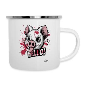 Cute, Funny, Cool Graffiti Pig - Camper Mug - white - Right