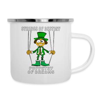 STRINGS OF DESTINY PUPPETRY OF DREAMS - Emaille-Tasse - Weiß - Rechts