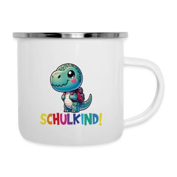 Écolier 2024 entrant à l'école - Tasse émaillée - blanc - Droite