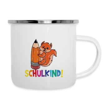 Écolier 2024 entrant à l'école - Tasse émaillée - blanc - Droite