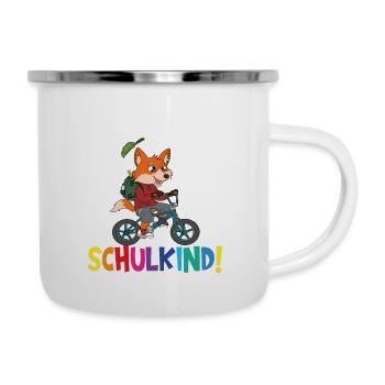 Écolier 2024 entrant à l'école - Tasse émaillée - blanc - Droite