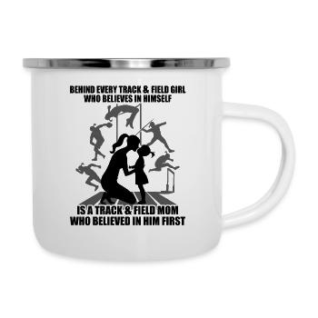 Leichtathletik Leichtathletikspiele - Emaille-Tasse - Weiß - Rechts