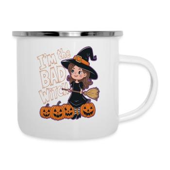 Sorcière d’Halloween Je suis la mauvaise sorcière - Tasse émaillée - blanc - Droite