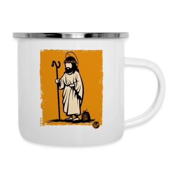 The wanderer and redeemer Jesus - Camper Mug - white - Right
