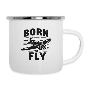 Born to Fly - Camper Mug - white - Right