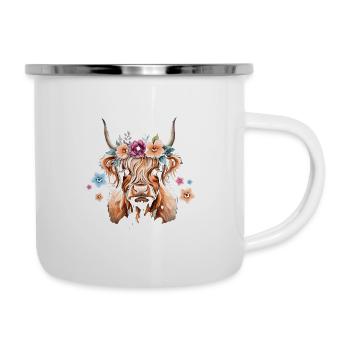 Dada Of The Birthday Girl - Emaille-Tasse - Weiß - Rechts
