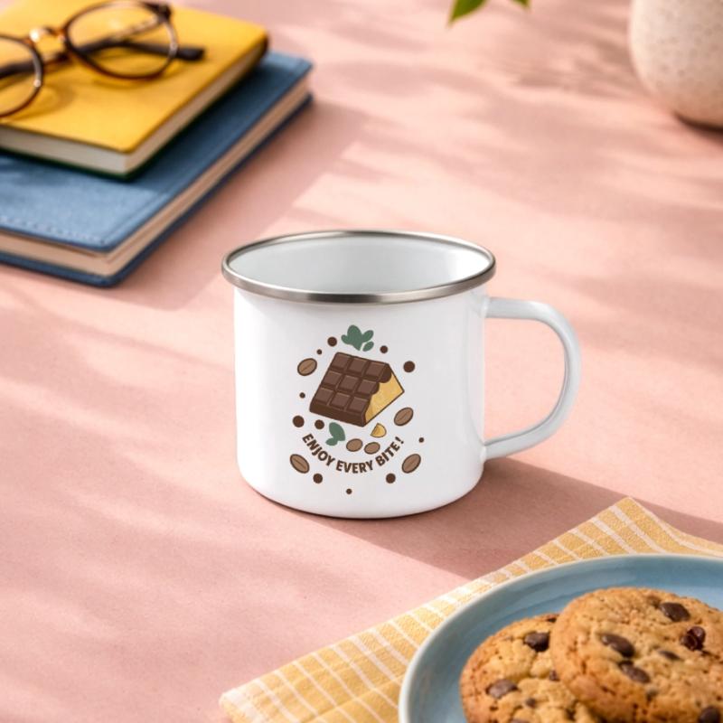 TABLETTES DE CHOCOLAT Tasse émaillée