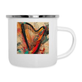 Harpe - Tasse émaillée - blanc - Droite