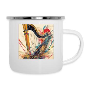 Harpe - Tasse émaillée - blanc - Droite