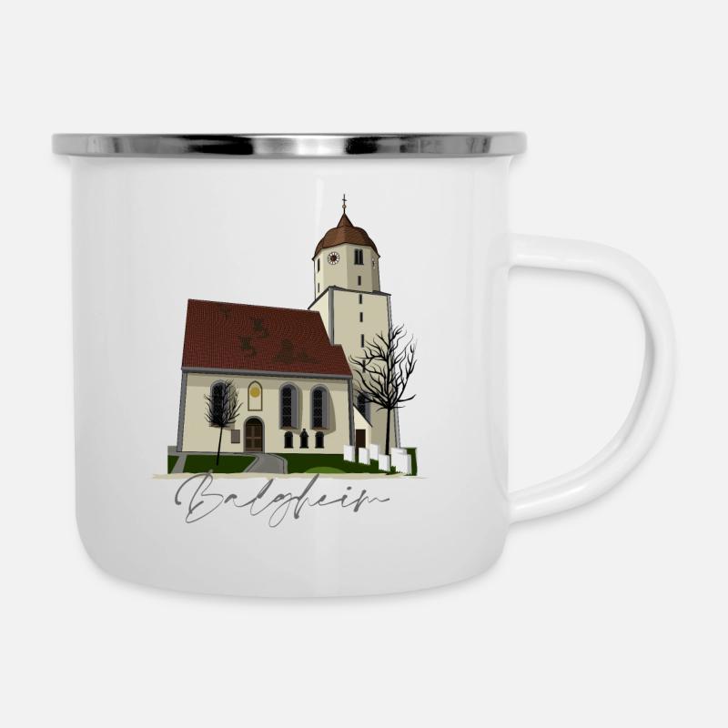 Balgheim // Illustration - Tasse émaillée - blanc