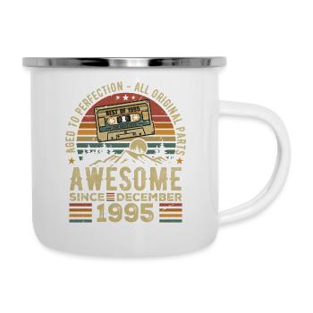 Anniversaire Décembre 1995 | Cadeau décembre 1995 - Tasse émaillée - blanc - Droite